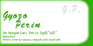 gyozo perin business card